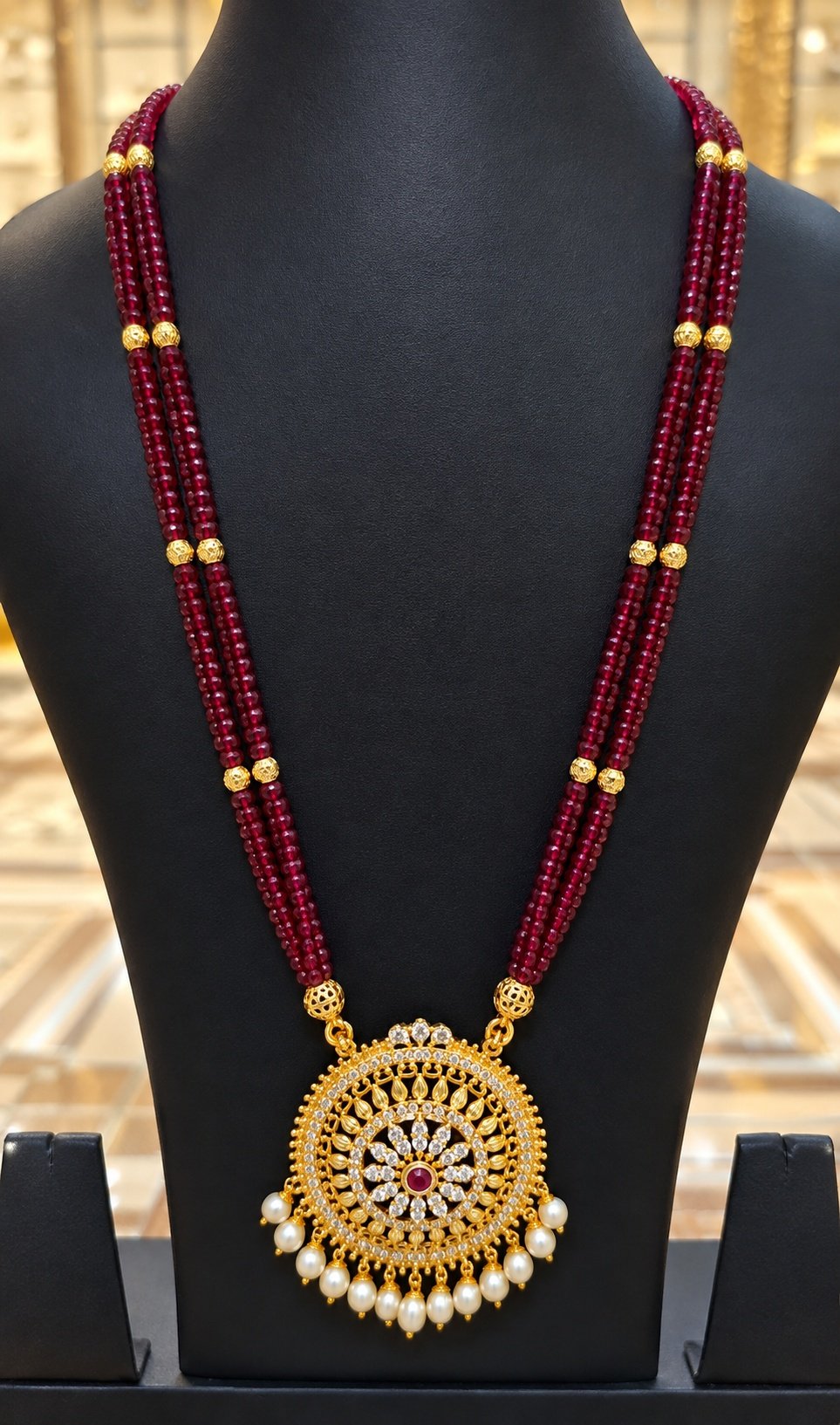 Ruby Heritage Pendant Set